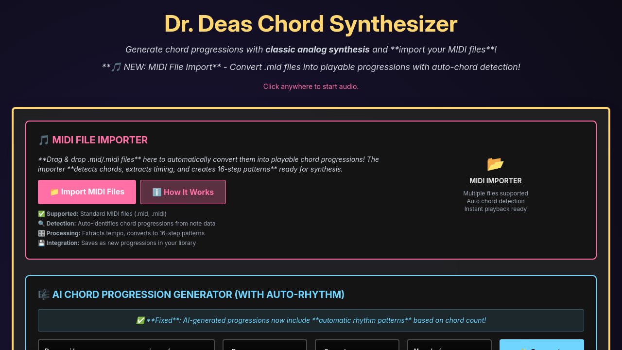 Dr. Deas Chord Synthesizer